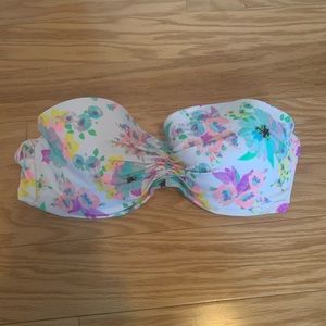 Floral Victoria Secret Bandeau Bikini Top